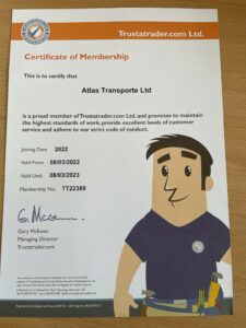 we are a man & van company Trusted by Trader membership